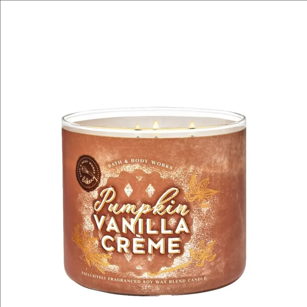 Bath & Body Works Pumpkin Vanilla Crème 3-Wick Candle